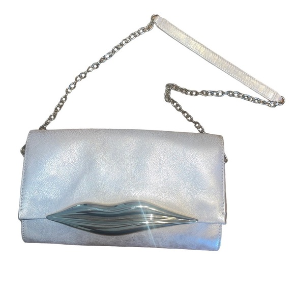 NWT Diane Von Furstenberg leather crossbody bag converts to cutch. - Picture 1 of 14